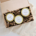 Spa Gift Set | 4oz Soy Candles | Set of 3 Candles | 100% Soy Candles | Essential Oil Candles | Candle Gift Set | Gold Lid Candles